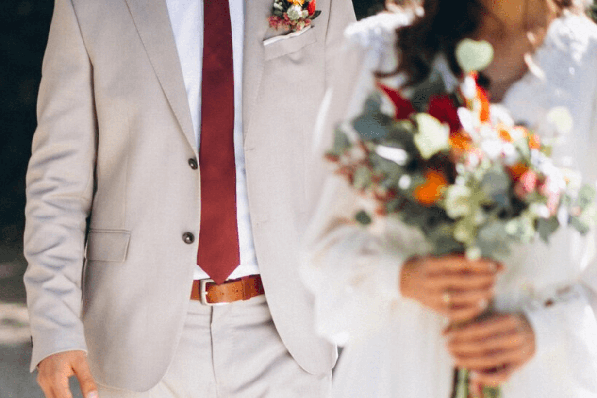 素色結婚西裝